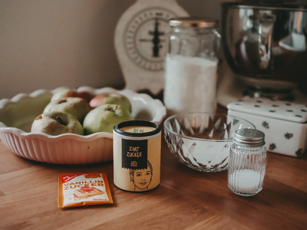 Zutaten für Apple Crumble