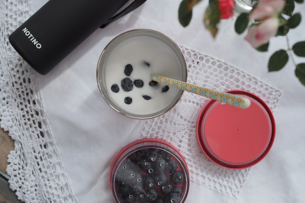 Es gibt tolle Behälter, in denen man sein Picknick transportieren kann 